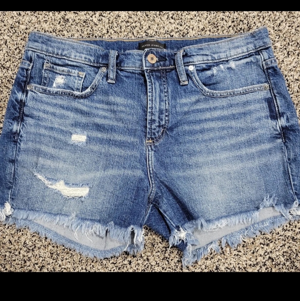 Womens Silver Shorts